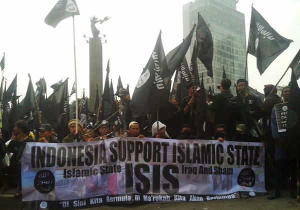 Demonstrasi mendukung ISIS di Indonesia (Ist)