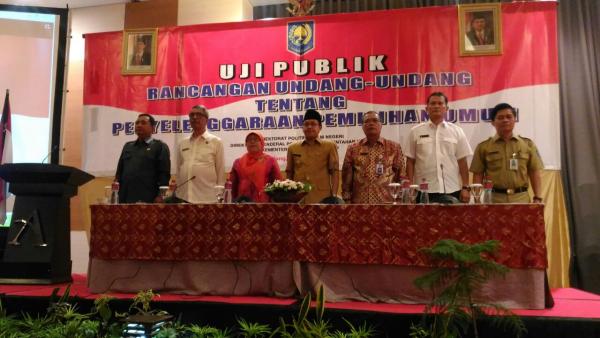Uji Publik RUU Pemilihan Umum di Malang, Jawa Timur, Senin (15/8) (Ist)