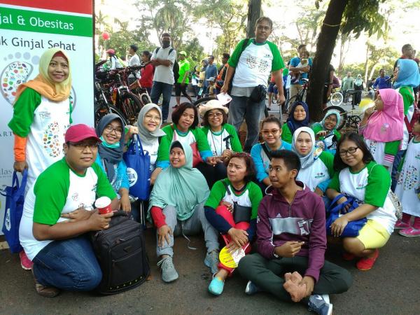 Komunitas Pasien Cuci Darah Indonesia pada peringatan Hari Ginjal Sedunia di Jakarta, Minggu (12/3) (Ist)