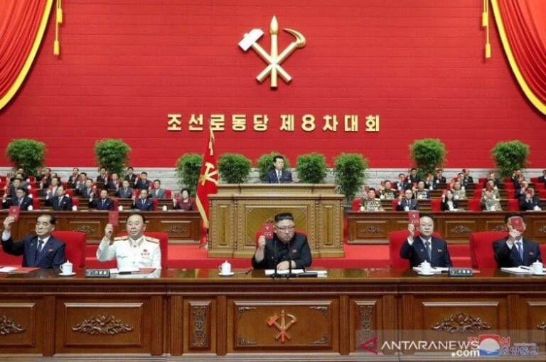 KEREEEN…! Kim Jong Un Akhiri Kongres Partai Dengan Pertunjukan Seni Massal