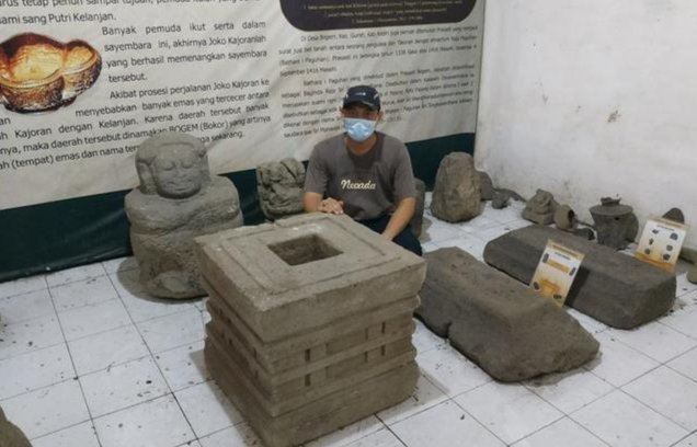 INSPIRATIF MAAAS..! Saking Banyaknya Temukan Benda Purbakala, Sebuah Desa di Kediri Bikin Museum Sendiri