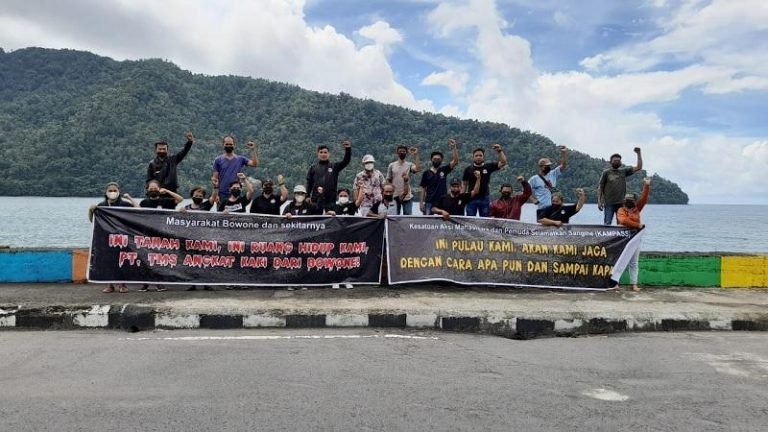 JANGAN KENDOR…! Lawan dan Usir TMS Kembali Bergema, Tim ESDM Disambut Demo Rakyat Sangihe