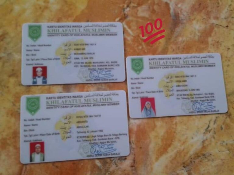 INDONESIA SUDAH DARURAT…! Tenyata Khilafatul Muslimin Terbitkan Puluhan Ribu E-KTP Khusus Untuk Anggota