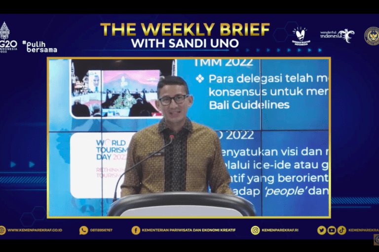 PASTIKAN PERAN MAS MENTERI DONG…! Sandiaga Uno Yakin Pariwisata Tetap Bangkit Berkembang Meski Ada Potensi Resesi