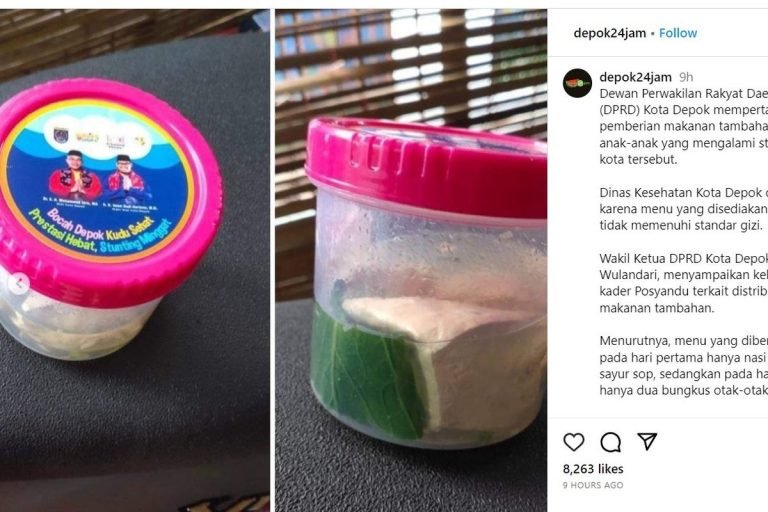 WALIKOTA PERLU SEGERA DIPERIKSA NIH..! Kejanggalan Menu Cegah Stunting di Depok: Ada Foto Idris-Imam, Meski Pakai APBN