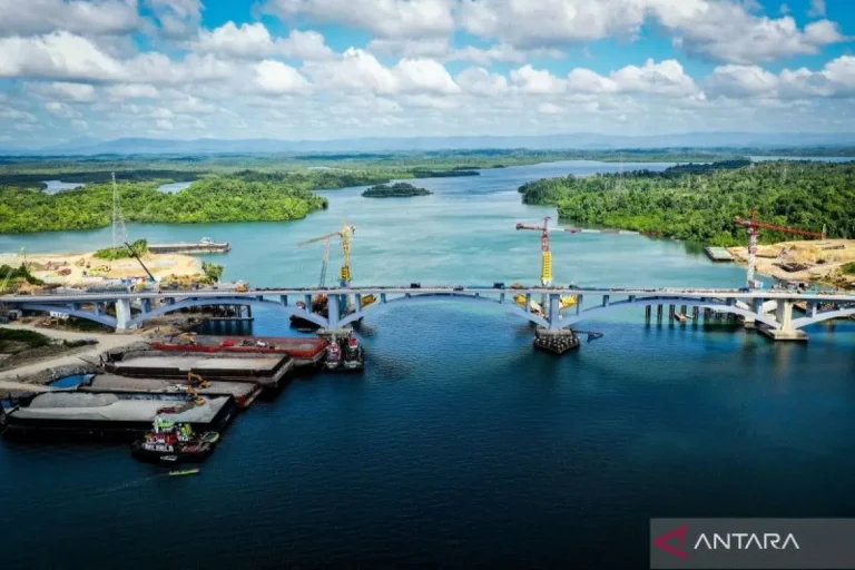GAS AYO GAS..! Jembatan Pulau Balang Capai 71,02%, Presiden Akan Groundbreaking Fasilitas Perbankan